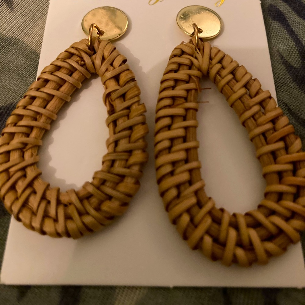 🤎🤎Rattan earrings🤎🤎